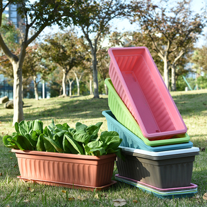 Jardinière <span class=keywords><strong>rectangulaire</strong></span> en <span class=keywords><strong>plastique</strong></span> pour pépinière de jardin à prix abordable - Product Image 3