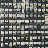 Anting-anting gantung baja tahan karat bergaya Instagram lintas batas, desain bunga, untuk wanita, pernyataan gaya yang berani, mewah, lapisan titanium emas 18K, cocok untuk pesta