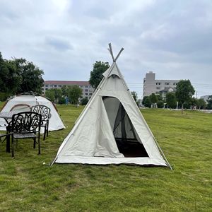Pyramid Tent 200X200 Single Layer White UV Protection Waterproof Outdoor Camping Tent - Product Image 2