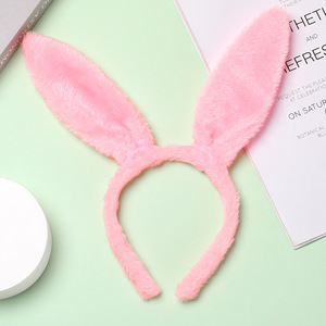 DAMAI Wholesale Plush Bunny Ear Headbands for Kids & Adults Cute Rabbit Hair Hoop Hair Accessories Fashionable Hair Decorations - Product Image 3