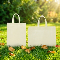 Sac fourre-tout non tissé en spunbond avec poignées, biodégradable, recyclable, réutilisable, personnalisable pour supermarché et exposition
