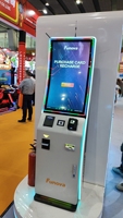 FUNOVA Kiosque d'arcade en libre-service à écran tactile de 32 pouces, distributeur de cartes, recharge de membres sans espèces pour FEC