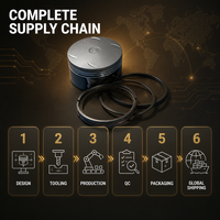 Chery S07 X70 Series Piston Assembly With Rings Ref.E4T15B-1004015 High Precision Matching Replacement Set