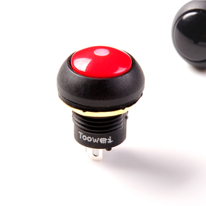 Toowei White Illuminated Plastic Push Button Schalter mit 4 Pins 12mm 3a Ip67 wasserdichte Kuppel für Handwerk - Product Image 5