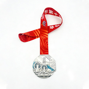 Medaglia per Sfida Ciclistica Aziendale - Design 3D Bicicletta in Lega di Zinco con Logo Personalizzato, Stampa in Rilievo Fiore/Piramide/Angelo/Laurea per Dipendenti - Product Image 5