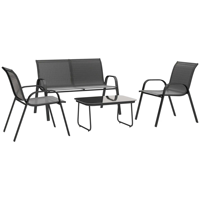 Ensemble de meubles de table et chaises KD pour l'extérieur, 4 pièces, pour jardin, parc, terrasse