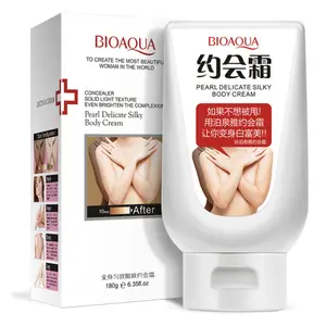 Bioaqua pearl delicate silky natural pure cream best skin whitening black skin body cream