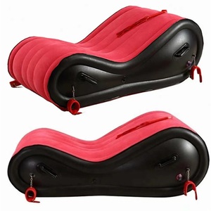 Sofá Cama Inflable para Viajes, Playa, Dormitorio, Muebles Sexuales, <span class=keywords><strong>Sillón</strong></span>, Armazón de Cama de Terciopelo, PVC y Cuero - Product Image 1