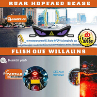 Lumière d'ambiance LED universelle Devil Eye, lampe stroboscopique pour moto, vélo électrique, scooter, lampe décorative, accessoires d'éclairage automobile