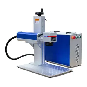 Máquina de marcação a laser do pcb usado portátil com fonte da fibra jpt max raycus para o marcador opcional de fibra laser preço barato