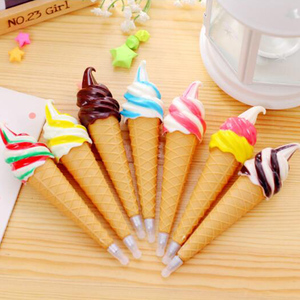 Niedliche Kawaii Eiscreme geformte Plastik kugelschreiber für Kinder - Product Image 1