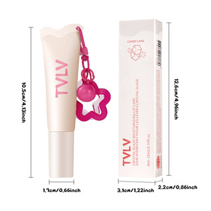 Bálsamo Labial Hidratante con Brillo Cristalino Orgánico y <span class=keywords><strong>Manteca</strong></span> de Karité 10ml, Cuidado Labial Frutal Profundamente Hidratante - Product Image 5