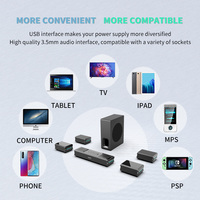 Barre de Son TV Sur Mesure Système Audio Haut-Parleur Surround Sans Fil 5.1.2 USB Enceintes Home Cinéma Avec Subwoofer