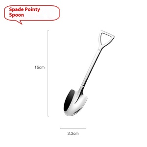 Juego de Cubiertos Desechables Creativos y Elegantes de Acero Inoxidable 304, Tenedor y Cuchara Modernos para Fiestas, <span class=keywords><strong>Pala</strong></span> para Postre de Sandía para Parejas - Product Image 6