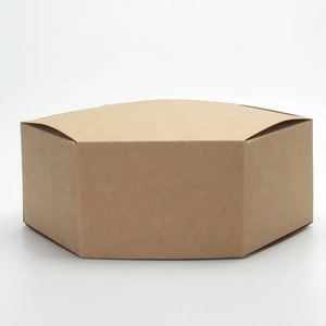 Wholesale Luxury Kraft Paper Hexagon Cake Pastry Gift <b>Box</b> 10x10x10 - Product Image 4