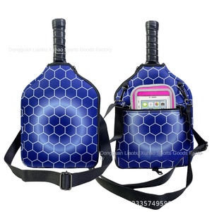 Sac de raquette de pickleball imperméable sans bords en néoprène, housse bandoulière, étui pour raquette de tennis, personnalisable OEM, vente en gros - Product Image 6