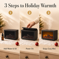 Diffuseur de flamme personnalisé avec logo d'usine, humidificateur ultrasonique pour cadeau de Noël