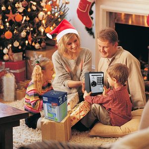 Mini Caja de Ahorros de cajero automático para dinero real, alcancías de voz electrónica, contraseña de huella dactilar, caja de seguridad para niños, regalo de cosas geniales - Product Image 5