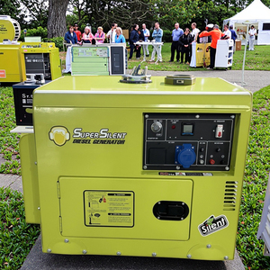 Petit groupe électrogène diesel domestique 5KW/6KW/8KW/10KW 110/220/380V refroidi par eau et air avec option ATS à fil de cuivre torsadé incluse - Product Image 2