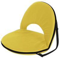 Vente en gros de chaise rembourrée pliante portable avec coussin pour l'extérieur Support dorsal réglable pour yoga Méditation Pelouse Siège de chaise au rez-de-chaussée