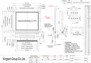 1.8 אינץ flatman tft תצוגת 128X160 "8/<span class=keywords><strong>9</strong></span>/16/18-bits 6800/8080-סדרת מקביל ממשק tft <span class=keywords><strong>lcd</strong></span> מודול - Product Image 6