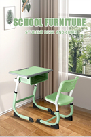 Ensemble bureau et chaise pour école primaire, mobilier pour enfants, ensemble bureau et chaise pour salle de jeux, ensemble bureau de formation avec tiroirs