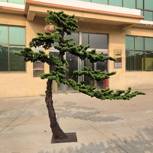 Bonsái Artificial verde <span class=keywords><strong>grande</strong></span> de 1m-3m para interior/exterior, árbol de pino, macetas de oliva sintética Natural, decoración de jardín, fibra de vidrio en vivo, habitación del hogar - Product Image 6