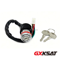 GXKSAT – Pièce de moto de haute qualité : Serrure de contact avec clé et clé de réservoir pour GX-2004, GX-GN125, GN 125