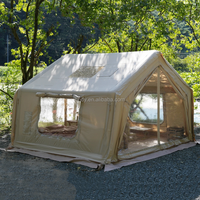 Grande tente gonflable personnalisée pour le camping en plein air, quatre saisons, avec trois pièces