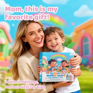 Talkie-walkie vidéo pour enfants de 2 pouces, 2 voies, portée de 1500 pieds, effets vocaux sympas pour les enfants de 1 à 15 <span class=keywords><strong>ans</strong></span>, cadeau de Noël, d'anniversaire, pour l'extérieur - Product Image 3