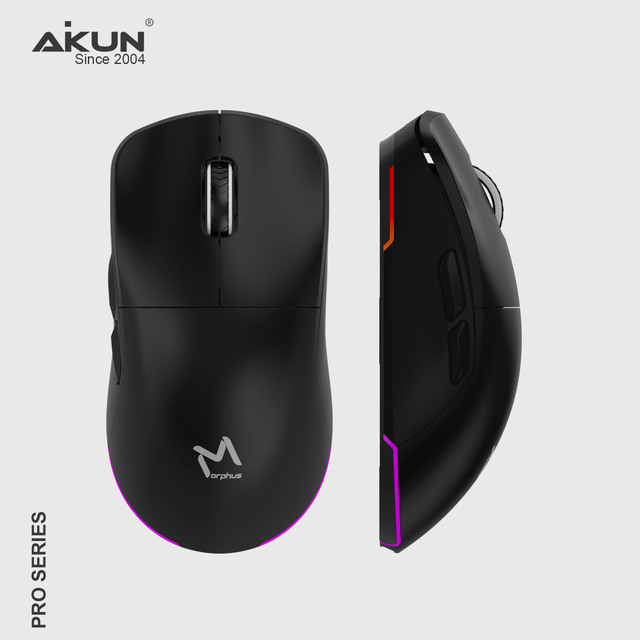 Aikun New Wireless Gaming Mouse Wired/2.4G/ Three-Mode E-Sports Long Battery Life PAW3395 Lightweight Design