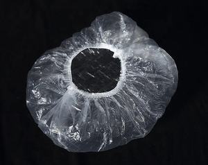 Gorros de pelo de PE desechables largos de 21 "de alta calidad, 100 Uds., gorros de ducha para salón de belleza, extensión de pestañas de maquillaje profesional - Product Image 3