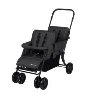 Poussette tandem Bebeconfort Teamy, capacité 20 kg, matériau polyester de qualité supérieure, non pliable, nouveau-né 0-3 ans, 13,4 kg, fabriquée