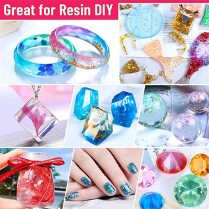 <span class=keywords><strong>Kit</strong></span> de <span class=keywords><strong>resina</strong></span> <span class=keywords><strong>epoxi</strong></span> para <span class=keywords><strong>principiantes</strong></span>, con purpurina de <span class=keywords><strong>resina</strong></span> y accesorios - Product Image 2