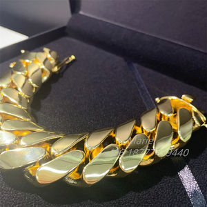 Joyería Estilo Hip Hop de Lujo, Collar Pesado, Gargantilla Cubana Súper Grande, Cadena de Eslabones Cubanos Gruesos Estilo Miami - Product Image 2