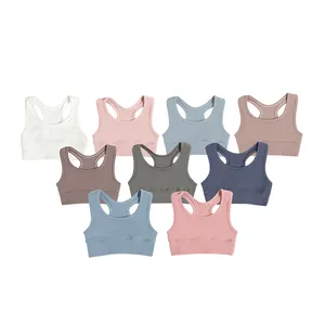 High Quality Summer Baby Girls Sports Bra Comfort And Keep Cool Newborn Fitness Yoga Bra Top Baby Girls Yoga Vest