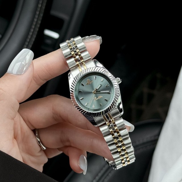 New Scottie 9785 New Arrivals Luxury Waterproof Glass Watch for Women Stainless Steel Quartz Watch Vintage Fashion Women's Gift