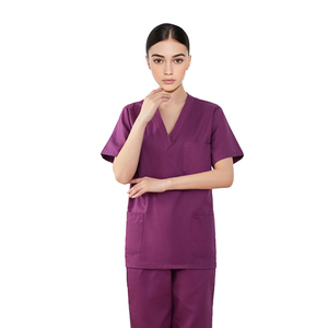 Conjuntos de uniformes de enfermería quirúrgicos para salón de belleza con logotipo personalizado al por mayor conjuntos de uniformes de Enfermería de 2 piezas a la moda para hospitales - Product Image 3