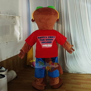 Promoción al por mayor: Adorable <span class=keywords><strong>disfraz</strong></span> de Mascota de nutria, traje de Cosplay de dibujos animados de nadador superestrella para fiestas y eventos temáticos - Product Image 4