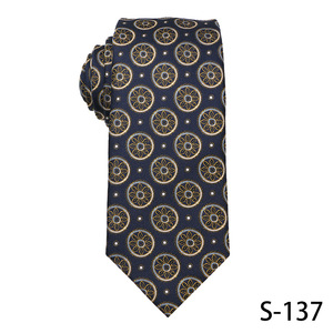 Cravatte Eleganti Italiane 100% Seta Poliestere per Uomo, Cravatte Gialle Chic per Affari, Accessori per il Collo in Poliestere - Product Image 5