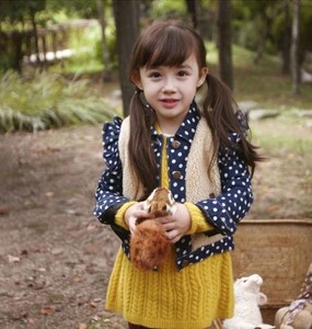 <span class=keywords><strong>Cappotto</strong></span> in Denim di <span class=keywords><strong>pelliccia</strong></span> invernale 2015 con <span class=keywords><strong>cappotto</strong></span> caldo da ragazza in pizzo - Product Image 2