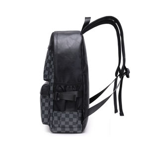 Factory <span class=keywords><strong>Outlet</strong></span> Business Affairs Gran capacidad Resistente al agua Pu Mochila de viaje Hombro Laptop Bag para hombres - Product Image 3