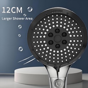 Soffione doccia filtrata ad alta pressione 6 modalità di spruzzatura con pulsante ON/OFF - Product Image 3