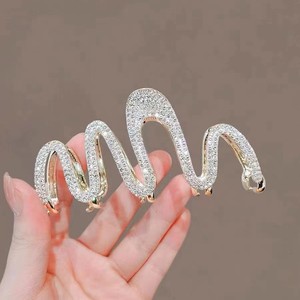 <span class=keywords><strong>Barrettes</strong></span> à <span class=keywords><strong>cheveux</strong></span> en métal Meiyun Snake Unique Pearl Fashion, accessoires d'extension pour l'arrière de la tête pour femmes, pince à <span class=keywords><strong>cheveux</strong></span> - Product Image 6