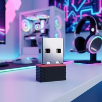 Adaptador USB WiFi Inalámbrico de 150Mbps, Mini Tarjeta de Red, Dongle LAN para Laptop, Receptor Ethernet, Antena Wi-Fi