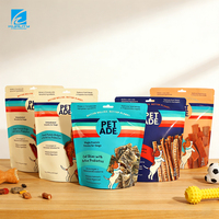 Sac d'emballage pour aliments pour animaux de compagnie recyclable personnalisé |   Pochette refermable verticale, anti-odeur