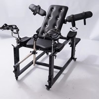 Bondage-Stuhl mit AV-Stabhalter, Masturbationsbecher, Beinspreizer, Fesseln, erotische Sexmaschine, BDSM-Möbel für Frauen und Männer