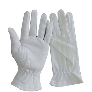 Gants en coton de taille blanche confortables et doux de meilleure qualité pour le gant de bijoux de travail d'usine - Product Image 1