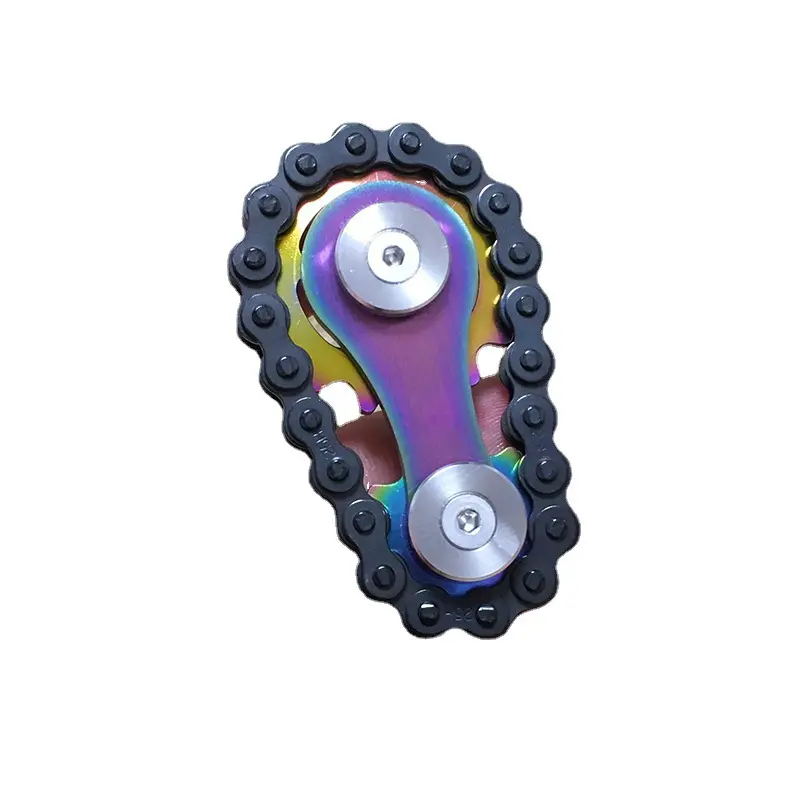 Fidget Bike Chain para adultos Metal Fidget Spinner Juguetes Anti estrés Ansiedad Escritorio Juguete Piñones Volante Fingertip Gyro