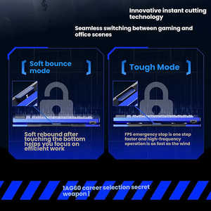 แป้นพิมพ์สวิตช์แม่เหล็ก AG60สูงสุด8kHz, คีย์บอร์ดแม่เหล็กทริกเกอร์0.001RT อย่างรวดเร็วแบบมีสายสำหรับ <span class=keywords><strong>Dota2</strong></span> /Overwatch/crossfire - Product Image 2